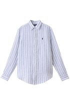 【ラルフローレン/RALPH LAUREN】の【POLO RALPH LAUREN】クラシック フィット ストライプド リネン シャツ ホワイトポンドブルー|ID: prp329100004417257 ipo3291000000031888248