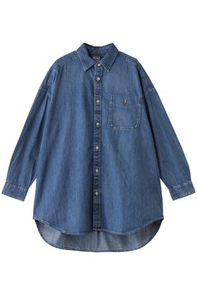 【ラルフローレン/RALPH LAUREN】の【POLO RALPH LAUREN】オーバーサイズ デニム シャツ 人気、トレンドファッション・服の通販 founy(ファニー) ファッション Fashion レディースファッション WOMEN トップス・カットソー Tops/Tshirt シャツ/ブラウス Shirts/Blouses スリーブ Sleeve デニム Denim トレンド Trend ビッグ Big ロング Long NEW・新作・新着・新入荷 New Arrivals |ID:prp329100004417258