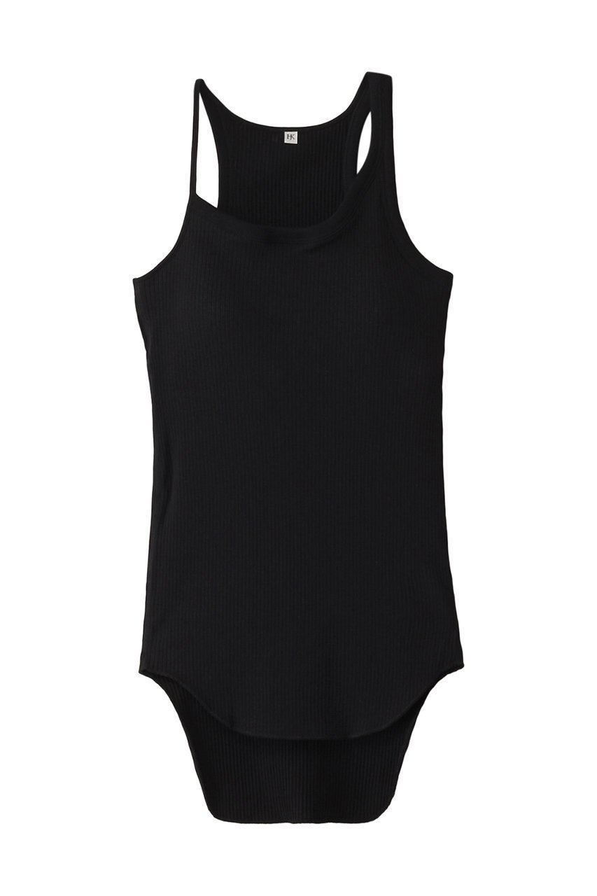 【エリオポール/heliopole】の【HAKUJI】オーガニックコットンアシメブラタンクトップ インテリア・キッズ・メンズ・レディースファッション・服の通販 founy(ファニー) ファッション Fashion レディースファッション Fashion for Women トップス・カットソー Cut & Sew Tops キャミソール&ノースリーブ Camisoles & Sleeveless Tops シャツ・ブラウス・オフィスカジュアル Elegant Blouses & Button-Ups ロングTシャツ・Tシャツ Longline T-Shirts & Tees カットソー・ベーシックTシャツ Cut-and-Sewn Tops / Stretch Tees & Basics キャミソール Camisole, Spaghetti Strap Top タンク Tank Top, Sleeveless Top ベーシック Basic, Essential 夏 Summer 春 Spring S/S・春夏 SS, Spring/Summer, Warm Season ブラック|ID: prp329100004417280 ipo3291000000034321542