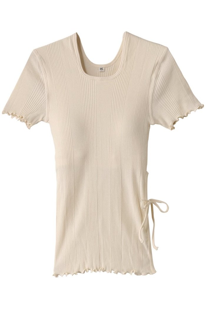 【エリオポール/heliopole】の【HAKUJI】ランダムリブブラHSプルオーバー インテリア・キッズ・メンズ・レディースファッション・服の通販 founy(ファニー) https://founy.com/ ファッション Fashion レディースファッション Fashion for Women トップス・カットソー Cut & Sew Tops シャツ・ブラウス・オフィスカジュアル Elegant Blouses & Button-Ups ロングTシャツ・Tシャツ Longline T-Shirts & Tees カジュアルプルオーバー・ニットトップス Pullovers & Knit Tops / Casual Pullovers カットソー・ベーシックTシャツ Cut-and-Sewn Tops / Stretch Tees & Basics インナー Innerwear カッティング Cutting Detail ショート Short, Short Length シルク Silk, 100% Silk スリーブ Sleeve, Long Sleeve / Short Sleeve フィット Fit, Slim Fit リボン Ribbon, Bow ロング Long, Long-Length |ID: prp329100004417282 ipo3291000000036029025