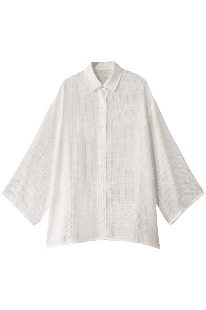 【エリオポール/heliopole】のLENOクロスシャツ インテリア・キッズ・メンズ・レディースファッション・服の通販 founy(ファニー) https://founy.com/ ファッション Fashion レディースファッション Fashion for Women トップス・カットソー Cut & Sew Tops シャツ・ブラウス・オフィスカジュアル Elegant Blouses & Button-Ups インナー Innerwear スリーブ Sleeve, Long Sleeve / Short Sleeve ロング Long, Long-Length 夏 Summer 定番 Standard, Basic Item |ID: prp329100004417286 ipo3291000000032857234