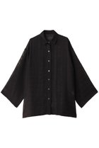 【エリオポール/heliopole】のLENOクロスシャツ ブラック|ID: prp329100004417286 ipo3291000000035063317