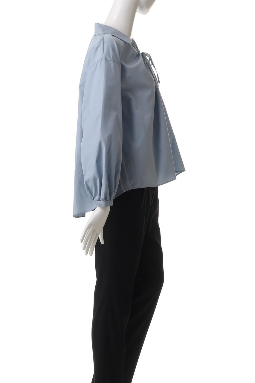 【エリオポール/heliopole】のスキッパーシャツ 人気、トレンドファッション・服の通販 founy(ファニー) 　ファッション　Fashion　レディースファッション　Fashion for Women　トップス・カットソー　Cut & Sew Tops　シャツ・ブラウス・オフィスカジュアル　Elegant Blouses & Button-Ups　ギャザー　Gathered, Ruffled　スキッパー　Skipper, Open Collar　スリーブ　Sleeve, Long Sleeve / Short Sleeve　デコルテ　Décolleté, Neckline　バランス　Balance, Style Balance　フロント　Front, Front Design　リボン　Ribbon, Bow　ロング　Long, Long-Length　other-3|ID: prp329100004417287 ipo3291000000032909790