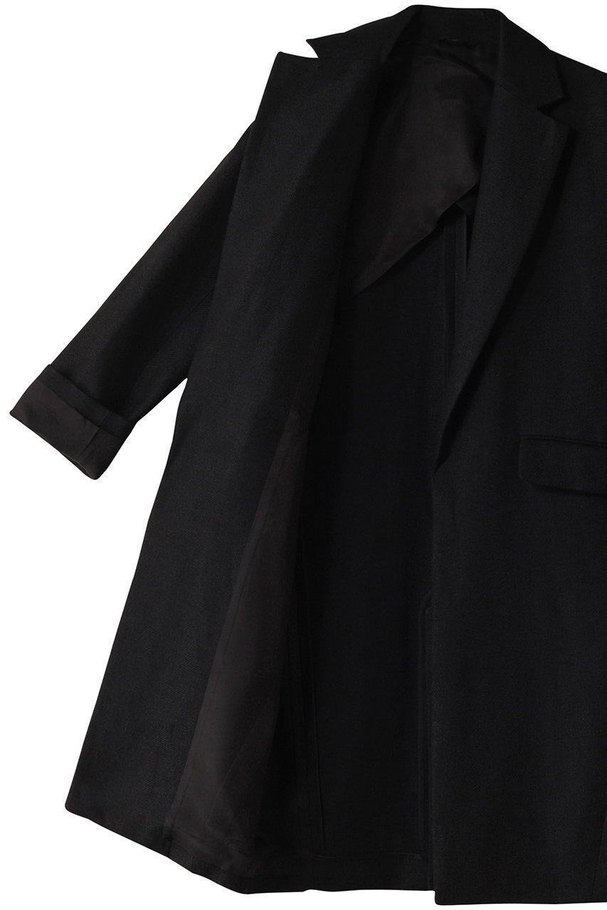 【エステータ/esteta】のシルクリネン チェスターコート 人気、トレンドファッション・服の通販 founy(ファニー) 　ファッション　Fashion　レディースファッション　WOMEN　アウター　Coat Outerwear　コート　Coats　チェスターコート　Top Coat　シルク　Silk　チェスターコート　Chester Coat　フォーマル　Formal　リネン　Linen　ロング　Long　other-6|ID: prp329100004417289 ipo3291000000031329827
