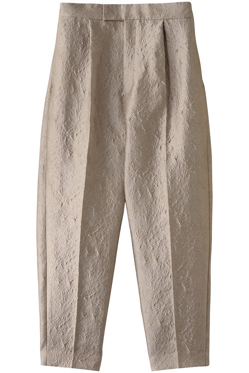 【エステータ/esteta】のシャイニージャカード パンツ インテリア・キッズ・メンズ・レディースファッション・服の通販 founy(ファニー) 　ファッション　Fashion　レディースファッション　Fashion for Women　パンツ　Pants & Trousers　シャイニー　Shiny, Glossy Finish　シンプル　Simple, Minimal　ジャカード／ジャガード　Jacquard, Woven Pattern　ベージュ|ID: prp329100004417290 ipo3291000000032809791