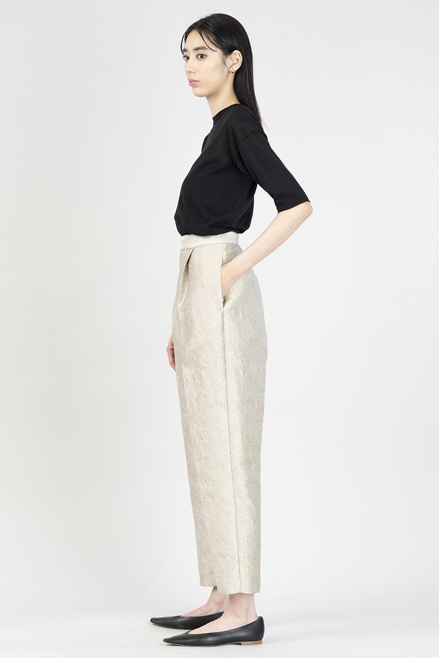 【エステータ/esteta】のシャイニージャカード パンツ 人気、トレンドファッション・服の通販 founy(ファニー) 　ファッション　Fashion　レディースファッション　Fashion for Women　パンツ　Pants & Trousers　シャイニー　Shiny, Glossy Finish　シンプル　Simple, Minimal　ジャカード／ジャガード　Jacquard, Woven Pattern　other-6|ID: prp329100004417290 ipo3291000000032809796