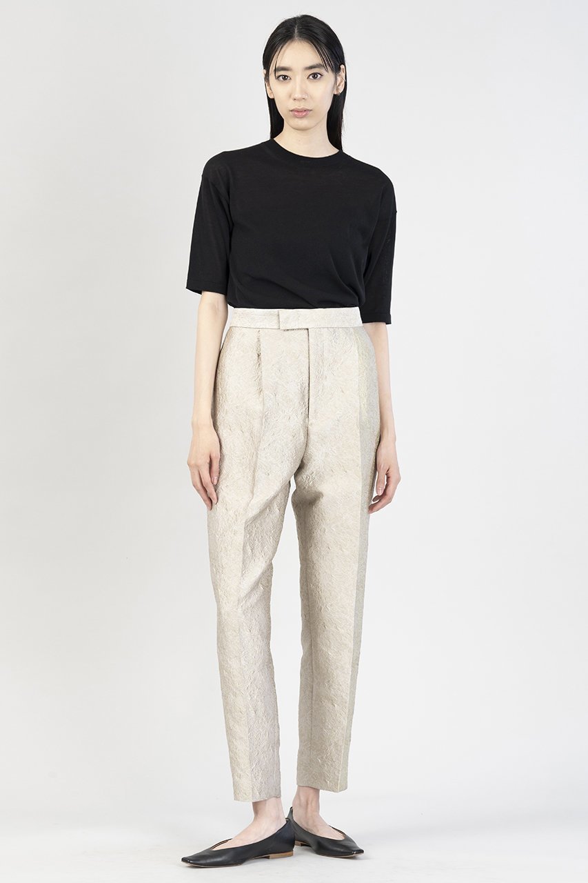 【エステータ/esteta】のシャイニージャカード パンツ 人気、トレンドファッション・服の通販 founy(ファニー) 　ファッション　Fashion　レディースファッション　Fashion for Women　パンツ　Pants & Trousers　シャイニー　Shiny, Glossy Finish　シンプル　Simple, Minimal　ジャカード／ジャガード　Jacquard, Woven Pattern　other-8|ID: prp329100004417290 ipo3291000000032809798