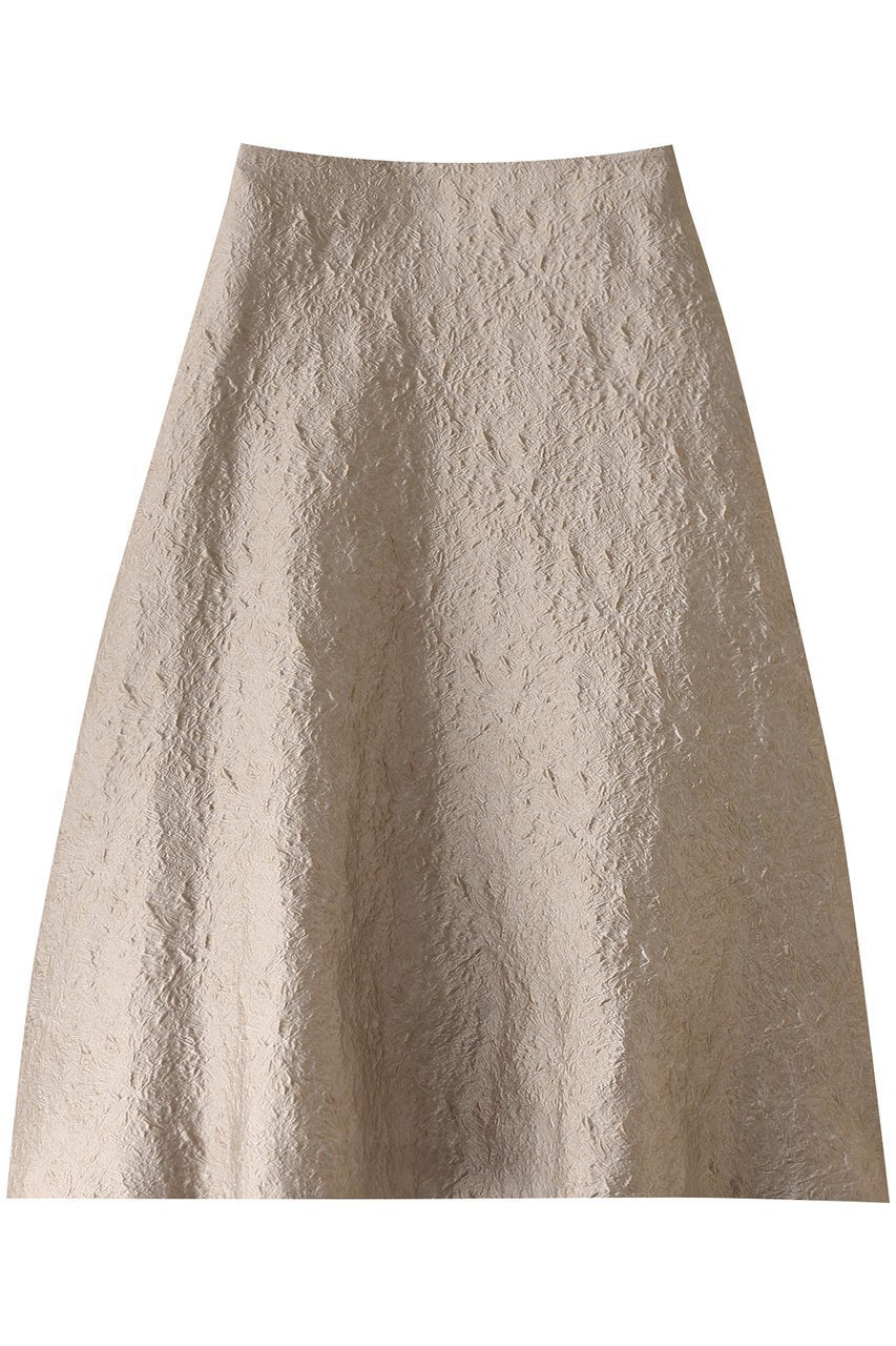 【エステータ/esteta】のシャイニージャカード フレアスカート インテリア・キッズ・メンズ・レディースファッション・服の通販 founy(ファニー) 　ファッション　Fashion　レディースファッション　Fashion for Women　スカート　Skirts　Aライン・フレアスカート　A-Line & Flared Skirts　ロングスカート　Long Skirts / Maxi & Midi Skirts　シンプル　Simple, Minimal　ドレープ　Drape, Draping Fabric　フレア　Flare, Flared　ロング　Long, Long-Length　ベージュ|ID: prp329100004417291 ipo3291000000035951598