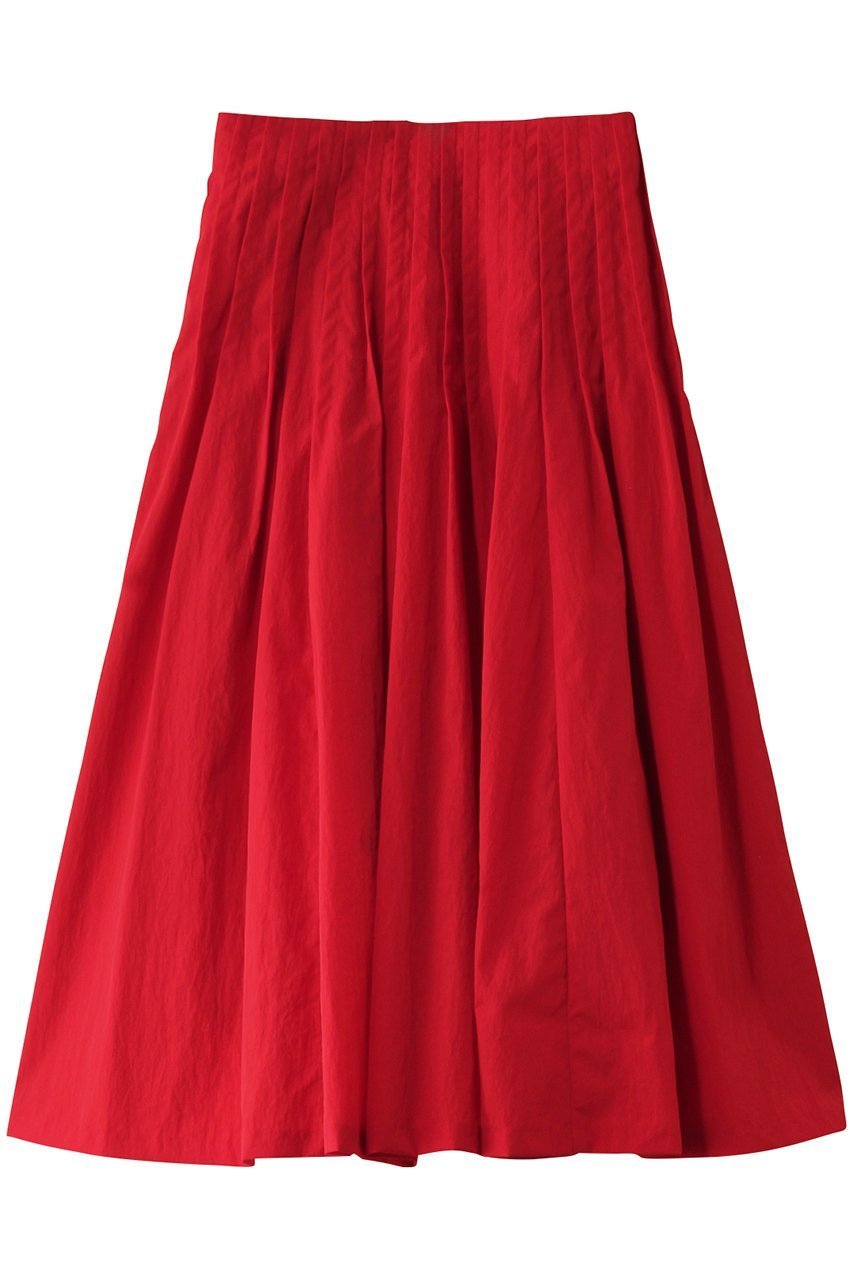 【エステータ/esteta】のエンシュクライト ピンタック フレアスカート インテリア・キッズ・メンズ・レディースファッション・服の通販 founy(ファニー) 　ファッション　Fashion　レディースファッション　Fashion for Women　スカート　Skirts　Aライン・フレアスカート　A-Line & Flared Skirts　ロングスカート　Long Skirts / Maxi & Midi Skirts　エレガント 上品　Elegant　フォーマル　Formal, Dressy　フレア　Flare, Flared　ロング　Long, Long-Length　再入荷　Restock / Back in Stock　レッド|ID: prp329100004417292 ipo3291000000035052168