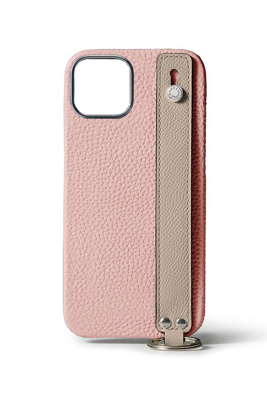 【ボナベンチュラ/BONAVENTURA】の【UNISEX】ハンドル付き バックカバーケース シュリンクレザー インテリア・キッズ・メンズ・レディースファッション・服の通販 founy(ファニー) ファッション Fashion レディースファッション Fashion for Women バッグ Bags コーティング Coating, Coated Finish スタンド Stand Collar, Upright Stand チャーム Charm, Pendant ポケット Pocket, Pocket Detail ユニセックス Unisex, Genderless ラップ Wrap, Wrap Design おすすめ Recommended / Our Picks エレガント 上品 Elegant スマホケース Smartphone Case iPhone アイフォーン iPhone サクラピンク x グレージュ|ID: prp329100004417294 ipo3291000000032814809