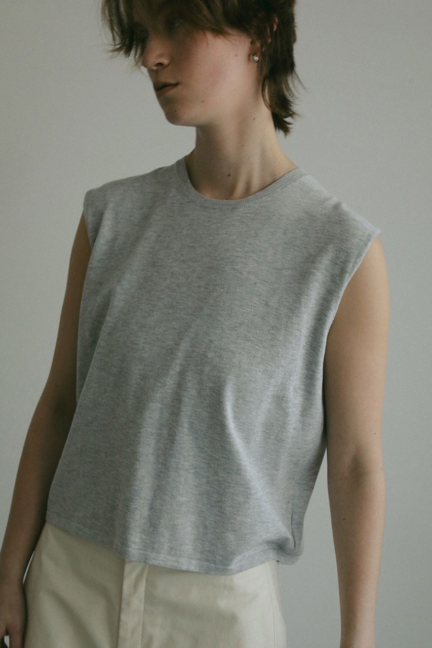 【ハー/HER.】のハイツイストコットンノースリーブプルオーバー 人気、トレンドファッション・服の通販 founy(ファニー) 　ファッション　Fashion　レディースファッション　Fashion for Women　トップス・カットソー　Cut & Sew Tops　キャミソール&ノースリーブ　Camisoles & Sleeveless Tops　シャツ・ブラウス・オフィスカジュアル　Elegant Blouses & Button-Ups　ロングTシャツ・Tシャツ　Longline T-Shirts & Tees　カジュアルプルオーバー・ニットトップス　Pullovers & Knit Tops / Casual Pullovers　カットソー・ベーシックTシャツ　Cut-and-Sewn Tops / Stretch Tees & Basics　おすすめ　Recommended / Our Picks　インナー　Innerwear　カーディガン　Cardigan, Knitwear　キャミソール　Camisole, Spaghetti Strap Top　タンク　Tank Top, Sleeveless Top　ノースリーブ　Sleeveless, No-Sleeve　other-7|ID: prp329100004417304 ipo3291000000032867377