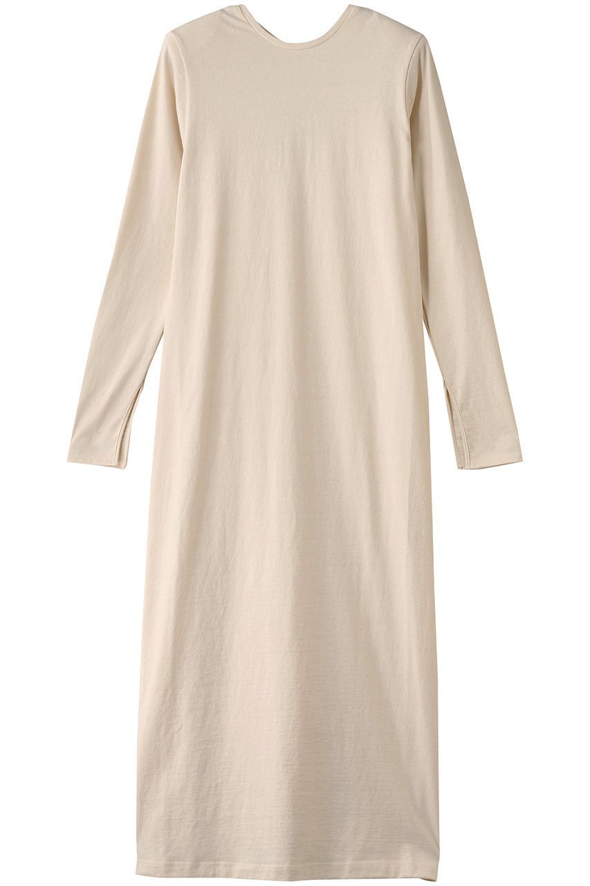 【ハー/HER.】のカットロングワンピース インテリア・キッズ・メンズ・レディースファッション・服の通販 founy(ファニー) 　ファッション　Fashion　レディースファッション　Fashion for Women　ワンピース　Dresses　チュニック　Tunic Tops & Dresses　チュニック　Tunic, Long Top　ロング　Long, Long-Length　再入荷　Restock / Back in Stock　ベージュ|ID: prp329100004417305 ipo3291000000032732009