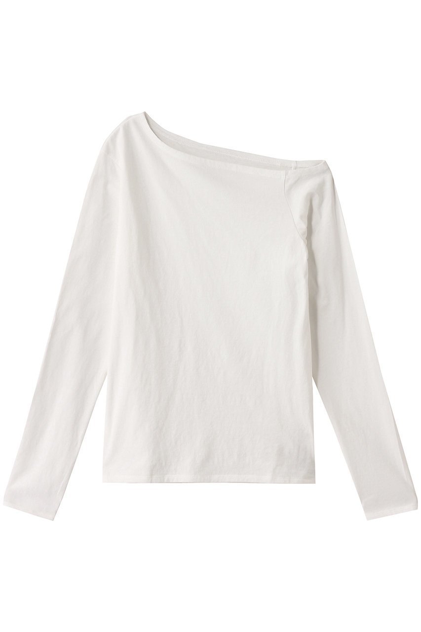【ハー/HER.】のワンショルカットプルオーバー インテリア・キッズ・メンズ・レディースファッション・服の通販 founy(ファニー) 　ファッション　Fashion　レディースファッション　Fashion for Women　トップス・カットソー　Cut & Sew Tops　シャツ・ブラウス・オフィスカジュアル　Elegant Blouses & Button-Ups　ロングTシャツ・Tシャツ　Longline T-Shirts & Tees　カジュアルプルオーバー・ニットトップス　Pullovers & Knit Tops / Casual Pullovers　カットソー・ベーシックTシャツ　Cut-and-Sewn Tops / Stretch Tees & Basics　カットソー　Cut and Sewn Top　シンプル　Simple, Minimal　スリーブ　Sleeve, Long Sleeve / Short Sleeve　デコルテ　Décolleté, Neckline　ロング　Long, Long-Length　オフホワイト|ID: prp329100004417309 ipo3291000000032867215