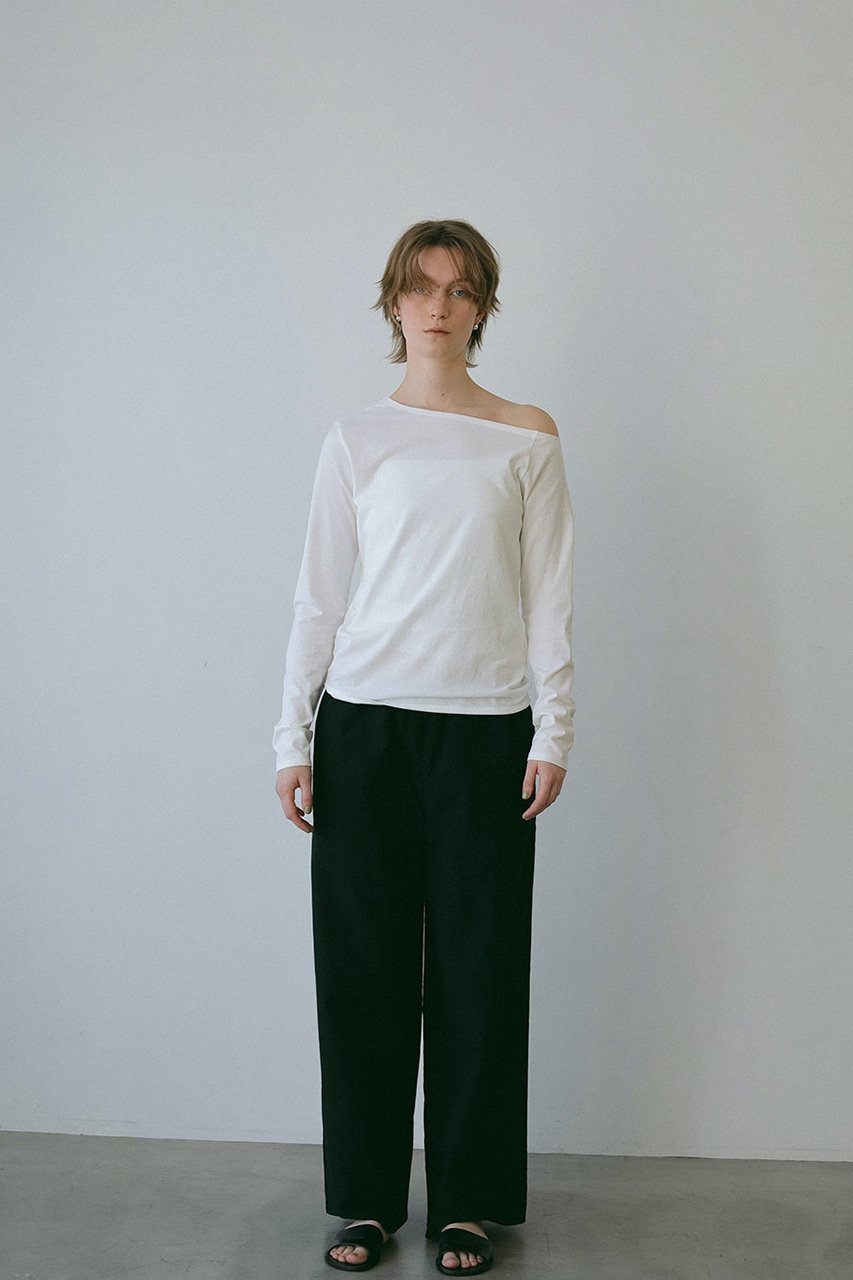 【ハー/HER.】のワンショルカットプルオーバー 人気、トレンドファッション・服の通販 founy(ファニー) 　ファッション　Fashion　レディースファッション　Fashion for Women　トップス・カットソー　Cut & Sew Tops　シャツ・ブラウス・オフィスカジュアル　Elegant Blouses & Button-Ups　ロングTシャツ・Tシャツ　Longline T-Shirts & Tees　カジュアルプルオーバー・ニットトップス　Pullovers & Knit Tops / Casual Pullovers　カットソー・ベーシックTシャツ　Cut-and-Sewn Tops / Stretch Tees & Basics　カットソー　Cut and Sewn Top　シンプル　Simple, Minimal　スリーブ　Sleeve, Long Sleeve / Short Sleeve　デコルテ　Décolleté, Neckline　ロング　Long, Long-Length　other-7|ID: prp329100004417309 ipo3291000000032867245