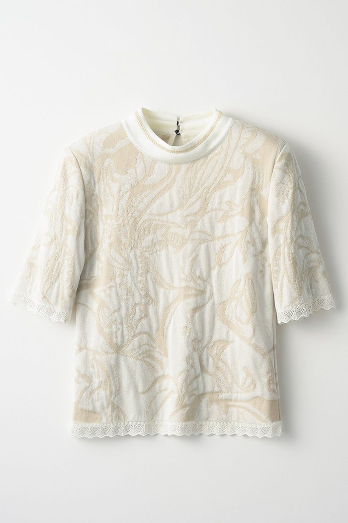 【ミューラル/MURRAL】のFlower vein ニット トップス インテリア・キッズ・メンズ・レディースファッション・服の通販 founy(ファニー) https://founy.com/ ファッション Fashion レディースファッション WOMEN トップス・カットソー Tops/Tshirt ニット Knit Tops プルオーバー Pullover エレガント 上品 Elegant シンプル Simple ジャカード Jacquard |ID: prp329100004418863 ipo3291000000030850669
