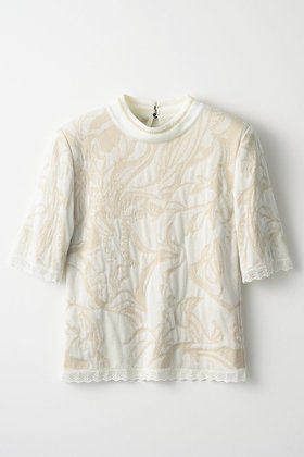 【ミューラル/MURRAL】のFlower vein ニット トップス 人気、トレンドファッション・服の通販 founy(ファニー) ファッション Fashion レディースファッション Fashion for Women トップス・カットソー Cut & Sew Tops ニット Knit Tops & Sweaters カジュアルプルオーバー・ニットトップス Pullovers & Knit Tops / Casual Pullovers エレガント 上品 Elegant シンプル Simple, Minimal ジャカード／ジャガード Jacquard, Woven Pattern |ID:prp329100004418863