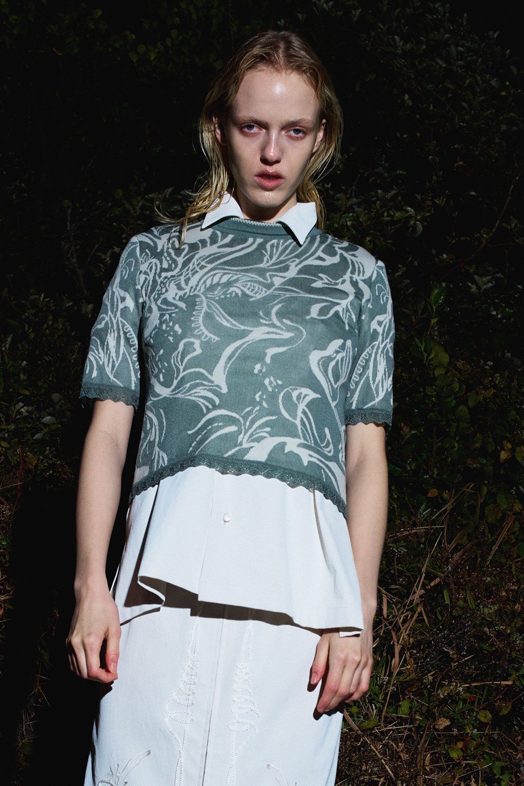 【ミューラル/MURRAL】のFlower vein ニット トップス 人気、トレンドファッション・服の通販 founy(ファニー) 　ファッション　Fashion　レディースファッション　Fashion for Women　トップス・カットソー　Cut & Sew Tops　ニット　Knit Tops & Sweaters　カジュアルプルオーバー・ニットトップス　Pullovers & Knit Tops / Casual Pullovers　エレガント 上品　Elegant　シンプル　Simple, Minimal　ジャカード／ジャガード　Jacquard, Woven Pattern　other-7|ID: prp329100004418863 ipo3291000000032933945