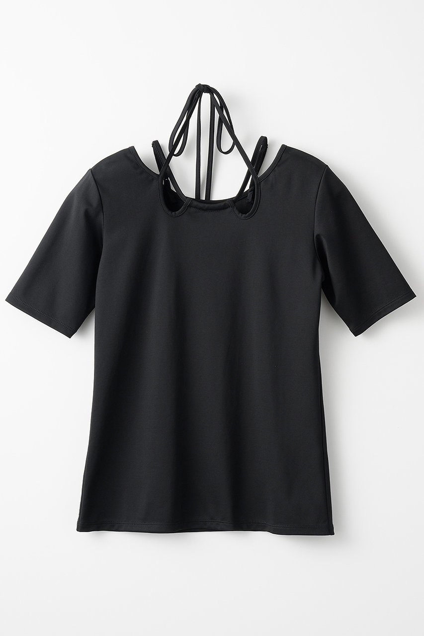 【ミューラル/MURRAL】のIvy ハーフスリーブトップス 人気、トレンドファッション・服の通販 founy(ファニー) 　ファッション　Fashion　レディースファッション　Fashion for Women　トップス・カットソー　Cut & Sew Tops　シャツ・ブラウス・オフィスカジュアル　Elegant Blouses & Button-Ups　ロングTシャツ・Tシャツ　Longline T-Shirts & Tees　カットソー・ベーシックTシャツ　Cut-and-Sewn Tops / Stretch Tees & Basics　ショート　Short, Short Length　シンプル　Simple, Minimal　スリーブ　Sleeve, Long Sleeve / Short Sleeve　トレンド　Trend, Trending Now　フィット　Fit, Slim Fit　定番　Standard, Basic Item　 other-1|ID: prp329100004418864 ipo3291000000032860760