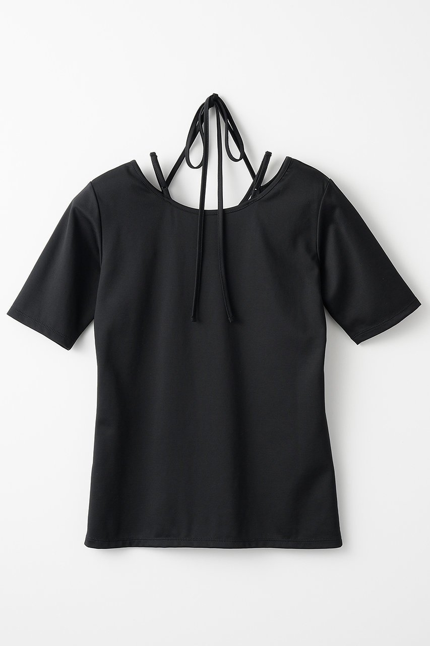 【ミューラル/MURRAL】のIvy ハーフスリーブトップス 人気、トレンドファッション・服の通販 founy(ファニー) 　ファッション　Fashion　レディースファッション　Fashion for Women　トップス・カットソー　Cut & Sew Tops　シャツ・ブラウス・オフィスカジュアル　Elegant Blouses & Button-Ups　ロングTシャツ・Tシャツ　Longline T-Shirts & Tees　カットソー・ベーシックTシャツ　Cut-and-Sewn Tops / Stretch Tees & Basics　ショート　Short, Short Length　シンプル　Simple, Minimal　スリーブ　Sleeve, Long Sleeve / Short Sleeve　トレンド　Trend, Trending Now　フィット　Fit, Slim Fit　定番　Standard, Basic Item　other-2|ID: prp329100004418864 ipo3291000000032860769
