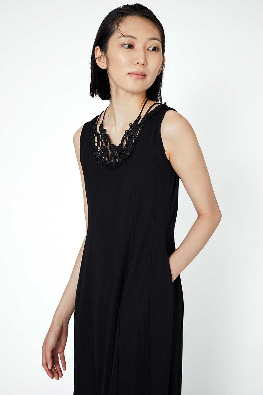 【ミューラル/MURRAL】のVine embroidered ジャージードレス 人気、トレンドファッション・服の通販 founy(ファニー) 　ファッション　Fashion　レディースファッション　Fashion for Women　ワンピース　Dresses　フォーマル・パーティードレス・結婚式用ドレス　Elegant & Casual Dresses　チュニック　Tunic Tops & Dresses　なめらか　Smooth, Silky Texture　オケージョン　Occasion Wear　シェイプ　Shape, Slim Fit　ジュエリー　Jewelry, Accessories　チュニック　Tunic, Long Top　ドレス　Dress, One-Piece　マーメイド　Mermaid, Fishtail Silhouette　ロング　Long, Long-Length　other-6|ID: prp329100004418867 ipo3291000000032867575