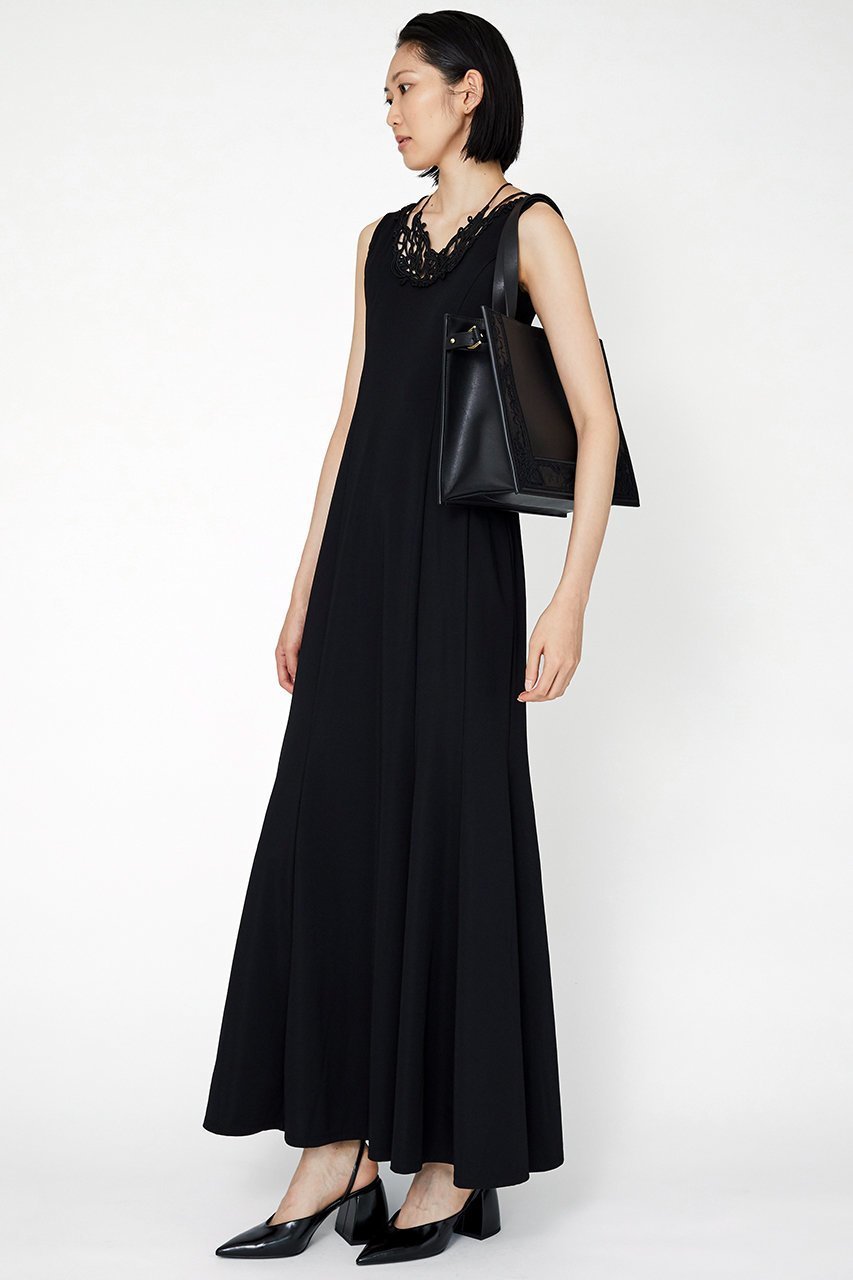 【ミューラル/MURRAL】のVine embroidered ジャージードレス 人気、トレンドファッション・服の通販 founy(ファニー) 　ファッション　Fashion　レディースファッション　Fashion for Women　ワンピース　Dresses　フォーマル・パーティードレス・結婚式用ドレス　Elegant & Casual Dresses　チュニック　Tunic Tops & Dresses　なめらか　Smooth, Silky Texture　オケージョン　Occasion Wear　シェイプ　Shape, Slim Fit　ジュエリー　Jewelry, Accessories　チュニック　Tunic, Long Top　ドレス　Dress, One-Piece　マーメイド　Mermaid, Fishtail Silhouette　ロング　Long, Long-Length　other-8|ID: prp329100004418867 ipo3291000000032867589