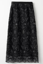 【ミューラル/MURRAL】のSeem flower lace スカート ブラック|ID: prp329100004418868 ipo3291000000032851625