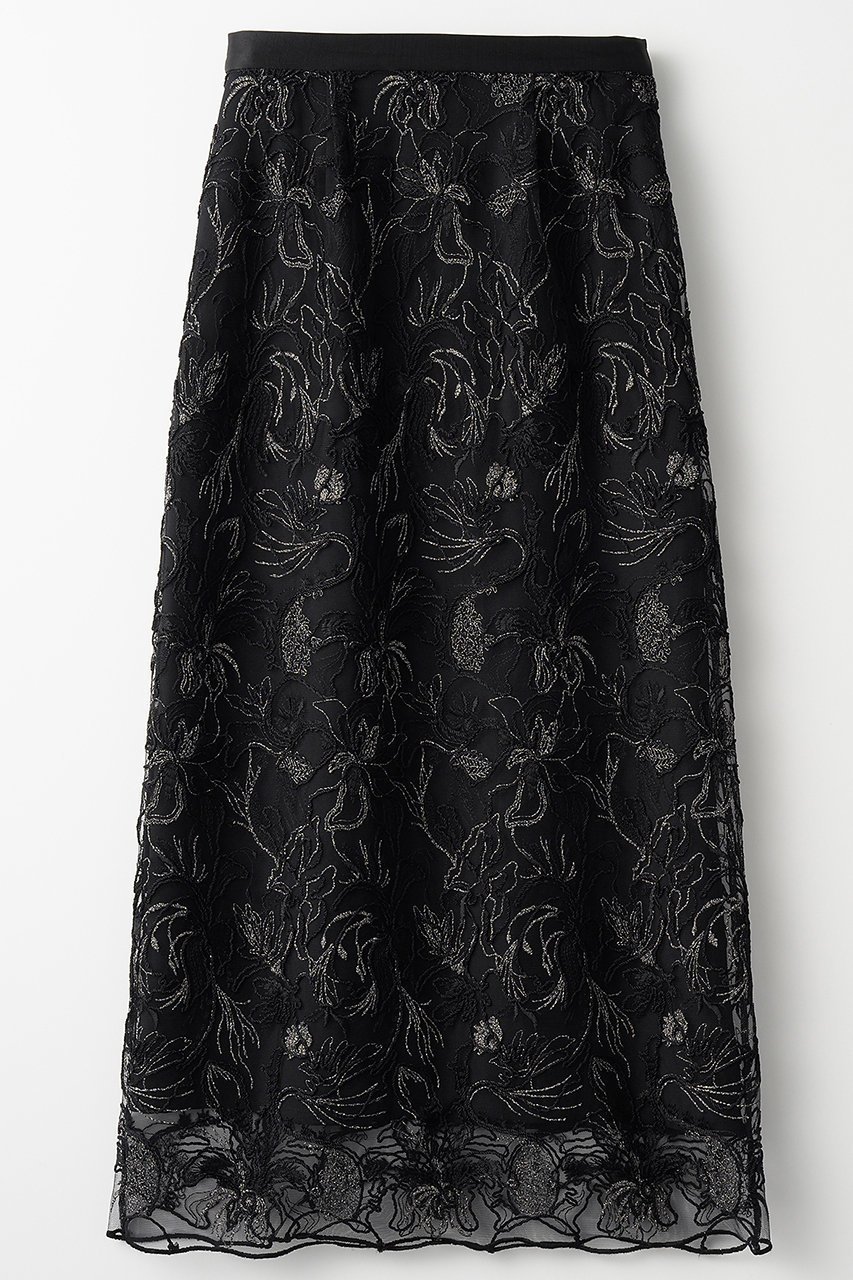 【ミューラル/MURRAL】のSeem flower lace スカート インテリア・キッズ・メンズ・レディースファッション・服の通販 founy(ファニー) 　ファッション　Fashion　レディースファッション　Fashion for Women　スカート　Skirts　ロングスカート　Long Skirts / Maxi & Midi Skirts　2025年　2025　2025春夏・S/S　Spring/Summer 2025 SS25　オケージョン　Occasion Wear　コレクション　Collection, Seasonal Line　ジャケット　Jacket, Outerwear　ストレート　Straight, Straight Cut　セットアップ　Set-Up, Coordinated Outfit　レース　Lace, Lace Fabric　ロング　Long, Long-Length　ブラック|ID: prp329100004418868 ipo3291000000032851625