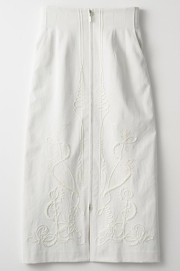 【ミューラル/MURRAL】のCucurbita embroidered スカート インテリア・キッズ・メンズ・レディースファッション・服の通販 founy(ファニー) https://founy.com/ ファッション Fashion レディースファッション WOMEN スカート Skirt ロングスカート Long Skirt エレガント 上品 Elegant ストレッチ Stretch スリット Slit フォルム Form フロント Front リネン Linen ロング Long 吸水 Water Absorption |ID: prp329100004418869 ipo3291000000030850685