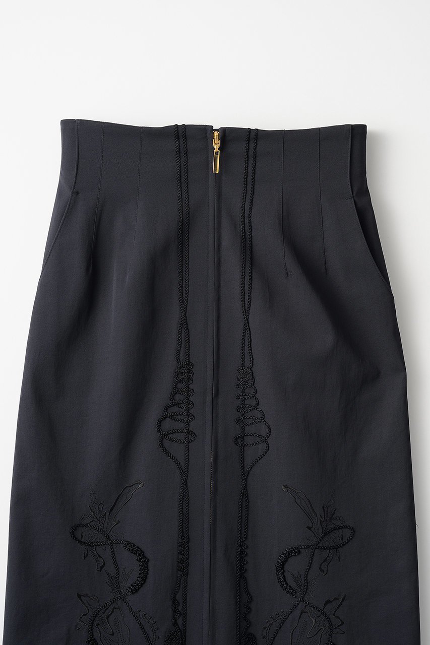 【ミューラル/MURRAL】のCucurbita embroidered スカート 人気、トレンドファッション・服の通販 founy(ファニー) 　ファッション　Fashion　レディースファッション　Fashion for Women　スカート　Skirts　ロングスカート　Long Skirts / Maxi & Midi Skirts　エレガント 上品　Elegant　ストレッチ　Stretch, Stretchy Fabric　スリット　Slit, Slit Detail　フォルム　Silhouette, Form　フロント　Front, Front Design　リネン　Linen, Linen Fabric　ロング　Long, Long-Length　吸水　Absorbent, Quick-Dry　other-3|ID: prp329100004418869 ipo3291000000032851711