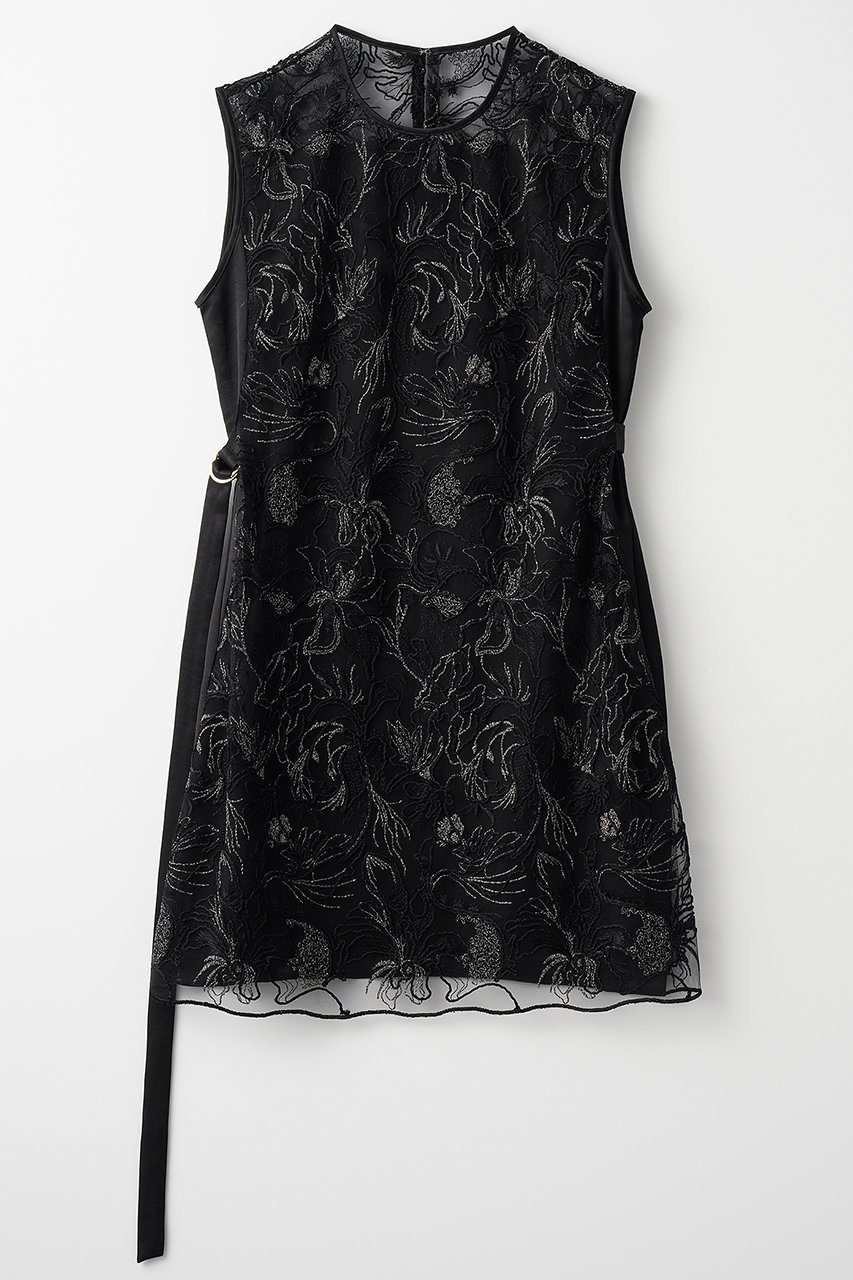 【ミューラル/MURRAL】のSeem flower lace スリーブレス トップス インテリア・キッズ・メンズ・レディースファッション・服の通販 founy(ファニー) 　ファッション　Fashion　レディースファッション　Fashion for Women　トップス・カットソー　Cut & Sew Tops　キャミソール&ノースリーブ　Camisoles & Sleeveless Tops　シャツ・ブラウス・オフィスカジュアル　Elegant Blouses & Button-Ups　インナー　Innerwear　キャミソール　Camisole, Spaghetti Strap Top　スリーブ　Sleeve, Long Sleeve / Short Sleeve　ノースリーブ　Sleeveless, No-Sleeve　手描き　Hand-Drawn, Illustrated　ブラック|ID: prp329100004418870 ipo3291000000032843802