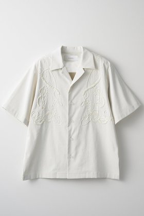 【ミューラル/MURRAL】のCucurbita embroidered シャツ 人気、トレンドファッション・服の通販 founy(ファニー) ファッション Fashion レディースファッション WOMEN トップス・カットソー Tops/Tshirt シャツ/ブラウス Shirts/Blouses ショート Short スリーブ Sleeve フォルム Form リネン Linen リラックス Relax 吸水 Water Absorption |ID:prp329100004418871