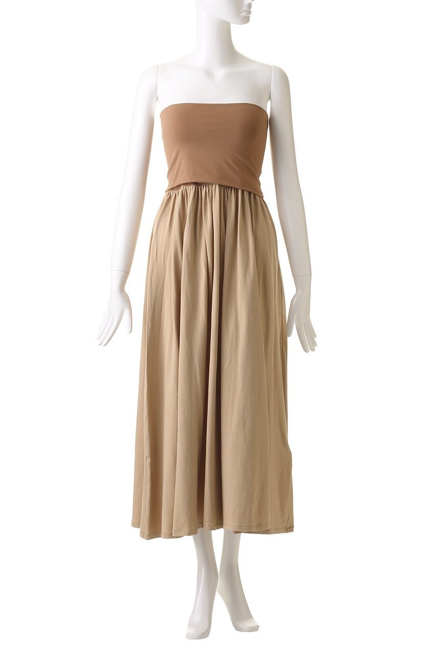 【バイ マレーネ ビルガー/BY MALENE BIRGER】のMARCIELLA ベアトップワンピース 人気、トレンドファッション・服の通販 founy(ファニー) 　ファッション　Fashion　レディースファッション　Fashion for Women　ワンピース　Dresses　チュニック　Tunic Tops & Dresses　ストレッチ　Stretch, Stretchy Fabric　チュニック　Tunic, Long Top　ロング　Long, Long-Length　人気　Popular, Best Seller　再入荷　Restock / Back in Stock　other-6|ID: prp329100004418879 ipo3291000000032865938