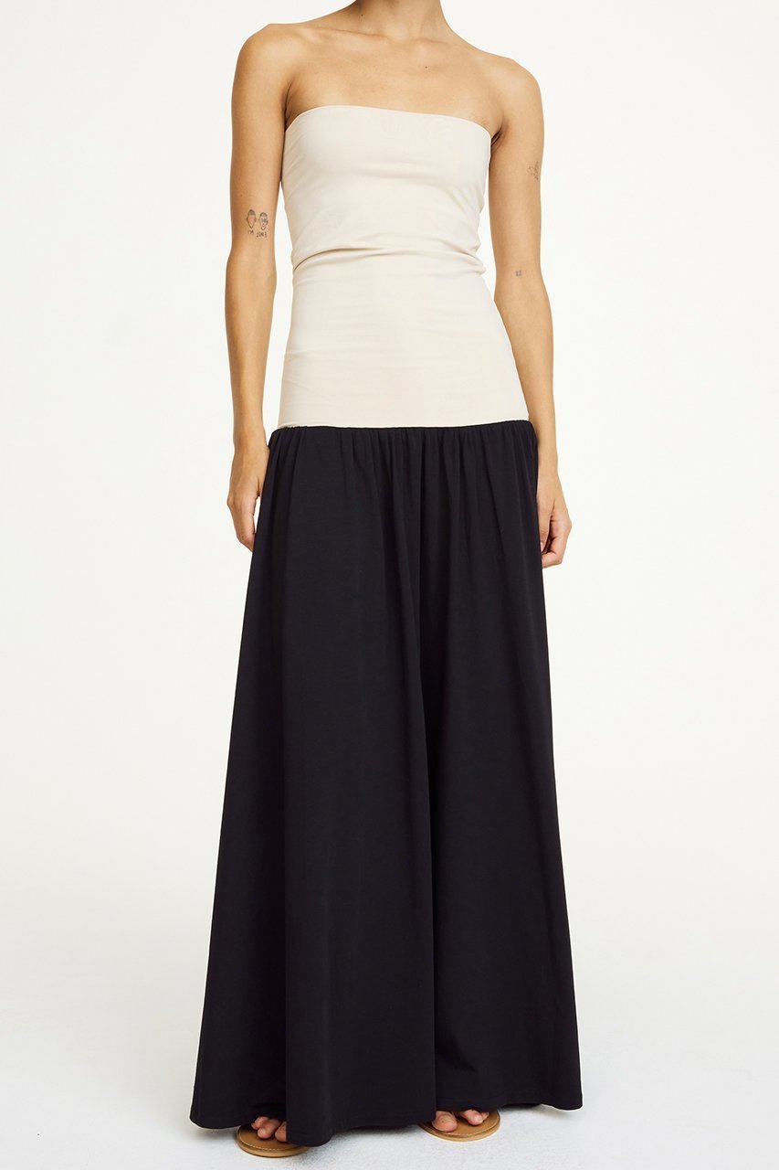 【バイ マレーネ ビルガー/BY MALENE BIRGER】のMARCIELLA ベアトップワンピース 人気、トレンドファッション・服の通販 founy(ファニー) 　ファッション　Fashion　レディースファッション　Fashion for Women　ワンピース　Dresses　チュニック　Tunic Tops & Dresses　ストレッチ　Stretch, Stretchy Fabric　チュニック　Tunic, Long Top　ロング　Long, Long-Length　人気　Popular, Best Seller　再入荷　Restock / Back in Stock　other-8|ID: prp329100004418879 ipo3291000000032865948