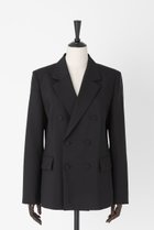 【オーヴィル/EAUVIRE】のダブルブレストジャケット 人気、トレンドファッション・服の通販 founy(ファニー) ファッション Fashion レディースファッション Fashion for Women アウター Coat / Outerwear Collection レディースジャケット・軽アウター Jackets アンゴラ Angora Knitwear カッティング Cutting Detail サマー Summer, Summer Style ジャケット Jacket, Outerwear 再入荷 Restock / Back in Stock 日本製 Made In Japan thumbnail ブラック|ID: prp329100004418892 ipo3291000000036031611