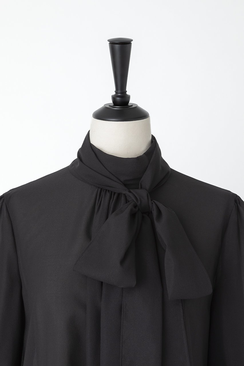 【オーヴィル/EAUVIRE】のボウタイブラウス 人気、トレンドファッション・服の通販 founy(ファニー) 　ファッション　Fashion　レディースファッション　Fashion for Women　トップス・カットソー　Cut & Sew Tops　シャツ・ブラウス・オフィスカジュアル　Elegant Blouses & Button-Ups　シルク　Silk, 100% Silk　ジャケット　Jacket, Outerwear　スリーブ　Sleeve, Long Sleeve / Short Sleeve　ロング　Long, Long-Length　other-4|ID: prp329100004418895 ipo3291000000032814471