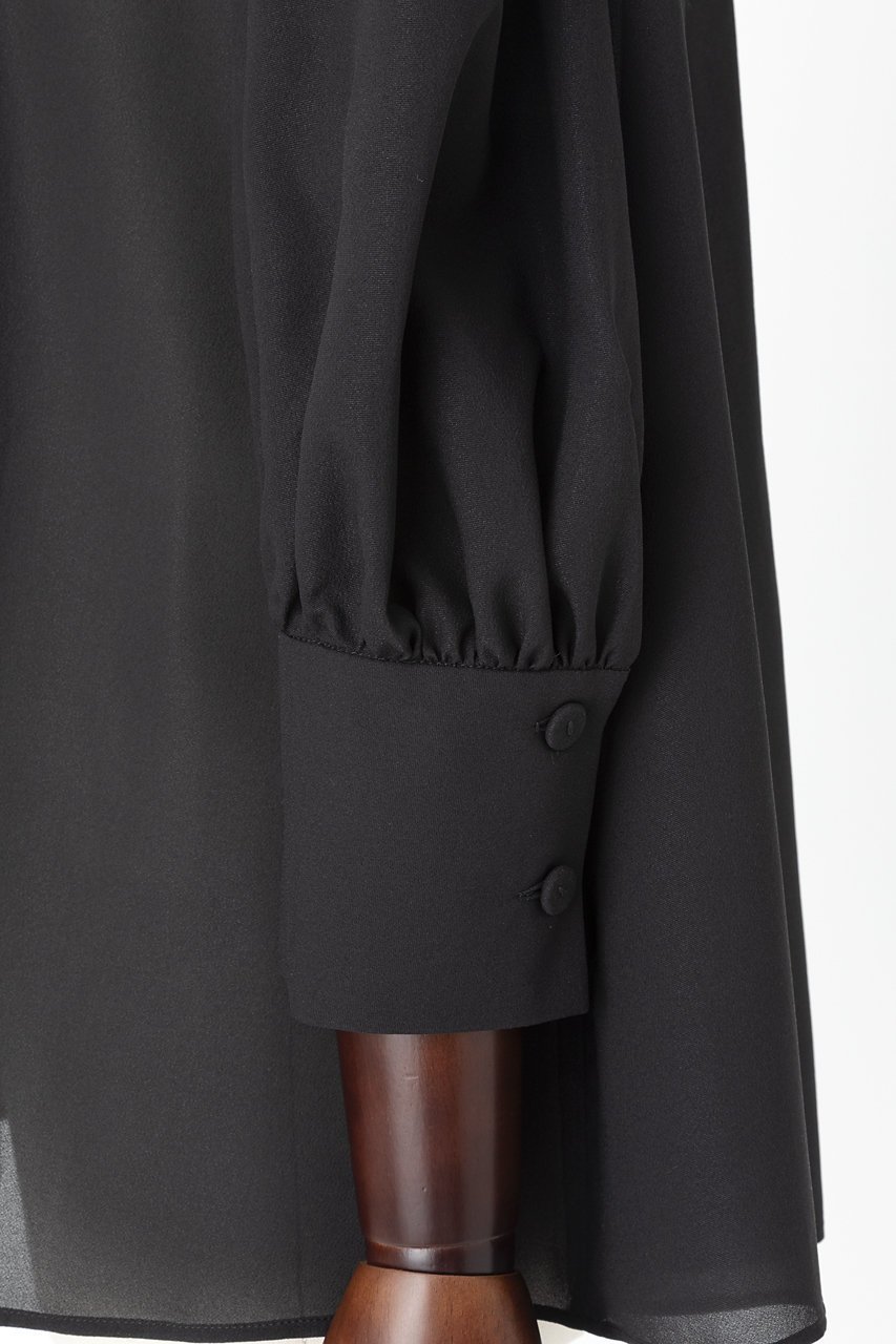 【オーヴィル/EAUVIRE】のボウタイブラウス 人気、トレンドファッション・服の通販 founy(ファニー) 　ファッション　Fashion　レディースファッション　Fashion for Women　トップス・カットソー　Cut & Sew Tops　シャツ・ブラウス・オフィスカジュアル　Elegant Blouses & Button-Ups　シルク　Silk, 100% Silk　ジャケット　Jacket, Outerwear　スリーブ　Sleeve, Long Sleeve / Short Sleeve　ロング　Long, Long-Length　other-5|ID: prp329100004418895 ipo3291000000032814472