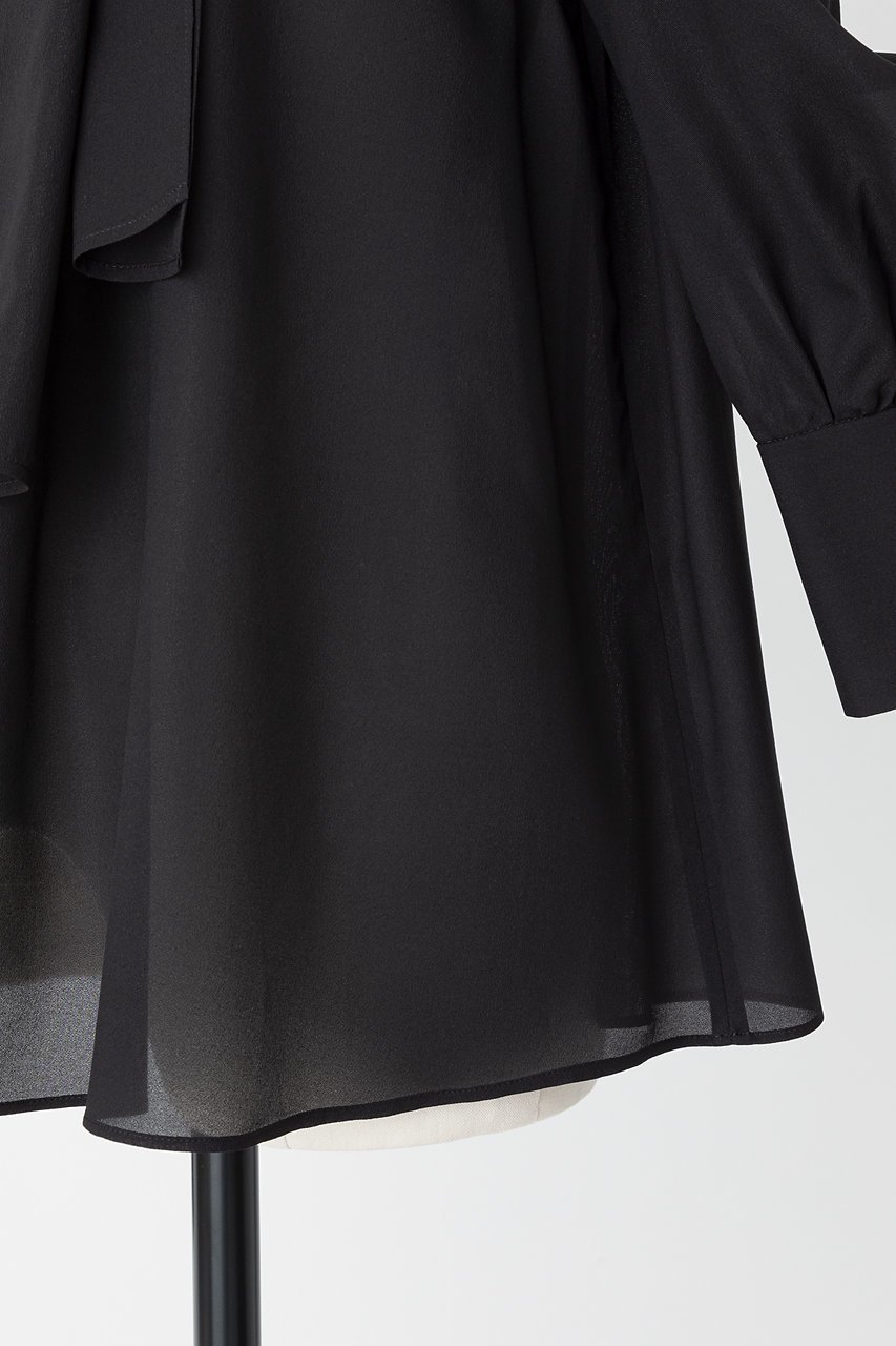 【オーヴィル/EAUVIRE】のボウタイブラウス 人気、トレンドファッション・服の通販 founy(ファニー) 　ファッション　Fashion　レディースファッション　Fashion for Women　トップス・カットソー　Cut & Sew Tops　シャツ・ブラウス・オフィスカジュアル　Elegant Blouses & Button-Ups　シルク　Silk, 100% Silk　ジャケット　Jacket, Outerwear　スリーブ　Sleeve, Long Sleeve / Short Sleeve　ロング　Long, Long-Length　other-8|ID: prp329100004418895 ipo3291000000032814475