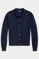 【ラルフローレン/RALPH LAUREN】の【POLO RALPH LAUREN】コットンブレンド Polo カーディガン 人気、トレンドファッション・服の通販 founy(ファニー) ファッション Fashion レディースファッション Fashion for Women トップス・カットソー Cut & Sew Tops ニット Knit Tops & Sweaters カーディガン・羽織り Layered Style Cardigans おすすめ Recommended / Our Picks カーディガン Cardigan, Knitwear クラシック Classic, Timeless Style シンプル Simple, Minimal ストレート Straight, Straight Cut フィット Fit, Slim Fit ポロシャツ Polo Shirt, Collared Tee 長袖 Long Sleeve, Full Sleeve thumbnail ハンターネイビー|ID: prp329100004418896 ipo3291000000036797974