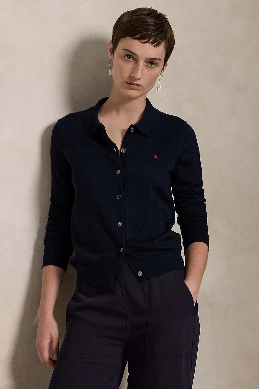【ラルフローレン/RALPH LAUREN】の【POLO RALPH LAUREN】コットンブレンド Polo カーディガン 人気、トレンドファッション・服の通販 founy(ファニー) ファッション Fashion レディースファッション Fashion for Women トップス・カットソー Cut & Sew Tops ニット Knit Tops & Sweaters カーディガン・羽織り Layered Style Cardigans おすすめ Recommended / Our Picks カーディガン Cardigan, Knitwear クラシック Classic, Timeless Style シンプル Simple, Minimal ストレート Straight, Straight Cut フィット Fit, Slim Fit ポロシャツ Polo Shirt, Collared Tee 長袖 Long Sleeve, Full Sleeve other-5|ID: prp329100004418896 ipo3291000000036797978