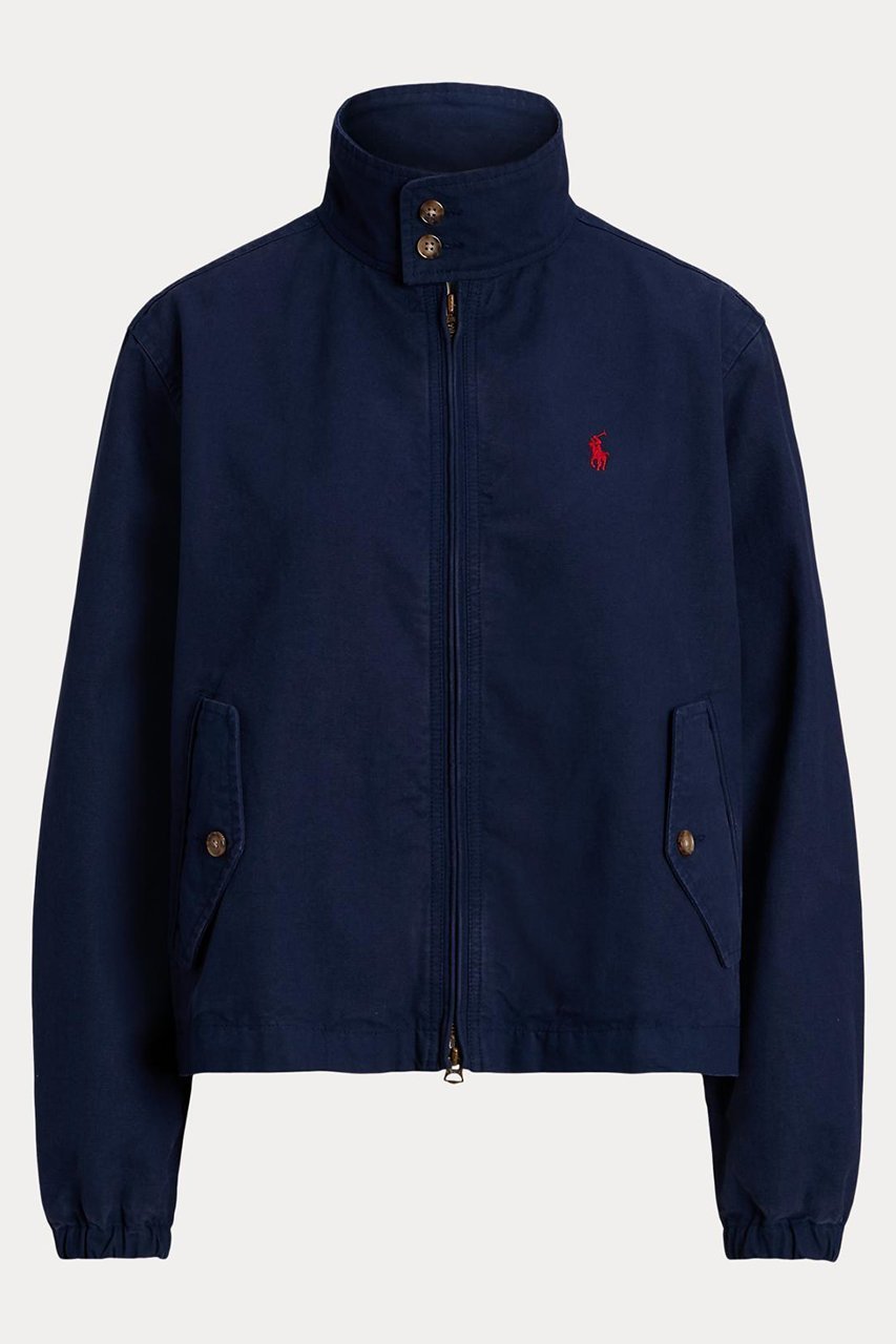 【ラルフローレン/RALPH LAUREN】の【POLO RALPH LAUREN】コットン キャンバス ジャケット インテリア・キッズ・メンズ・レディースファッション・服の通販 founy(ファニー) 　ファッション　Fashion　レディースファッション　Fashion for Women　アウター　Coat / Outerwear Collection　レディースジャケット・軽アウター　Jackets　カフス　Cuff Design　キャンバス　Canvas, Canvas Fabric　クロップド　Cropped, Short Length　ジャケット　Jacket, Outerwear　スタイリッシュ　Stylish, Fashionable　スタンド　Stand Collar, Upright Stand　ストレート　Straight, Straight Cut　デニム　Denim, Jeans Material　バランス　Balance, Style Balance　フィット　Fit, Slim Fit　フロント　Front, Front Design　ポケット　Pocket, Pocket Detail　ループ　Loop, Loop Knit　ワイド　Wide, Wide Fit　長袖　Long Sleeve, Full Sleeve　ニューポートネイビー|ID: prp329100004418900 ipo3291000000032958504