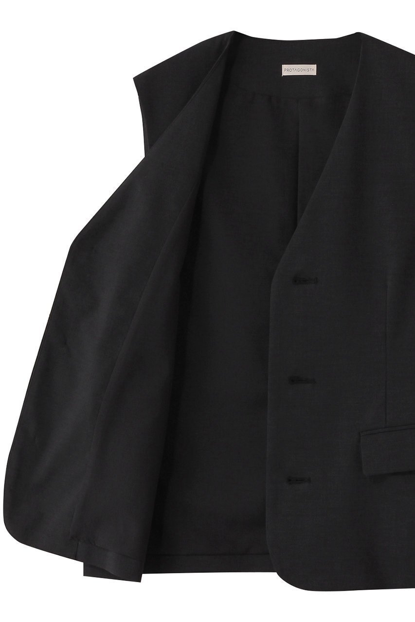 【プロタゴニスタ/PROTAGONISTA】のリネン混ベスト 人気、トレンドファッション・服の通販 founy(ファニー) 　ファッション　Fashion　レディースファッション　Fashion for Women　アウター　Coat / Outerwear Collection　レディースジャケット・軽アウター　Jackets　シンプル　Simple, Minimal　ジャケット　Jacket, Outerwear　ベスト　Vest, Waistcoat　マニッシュ　Mannish, Boyish　リネン　Linen, Linen Fabric　夏　Summer　other-6|ID: prp329100004418908 ipo3291000000032960486
