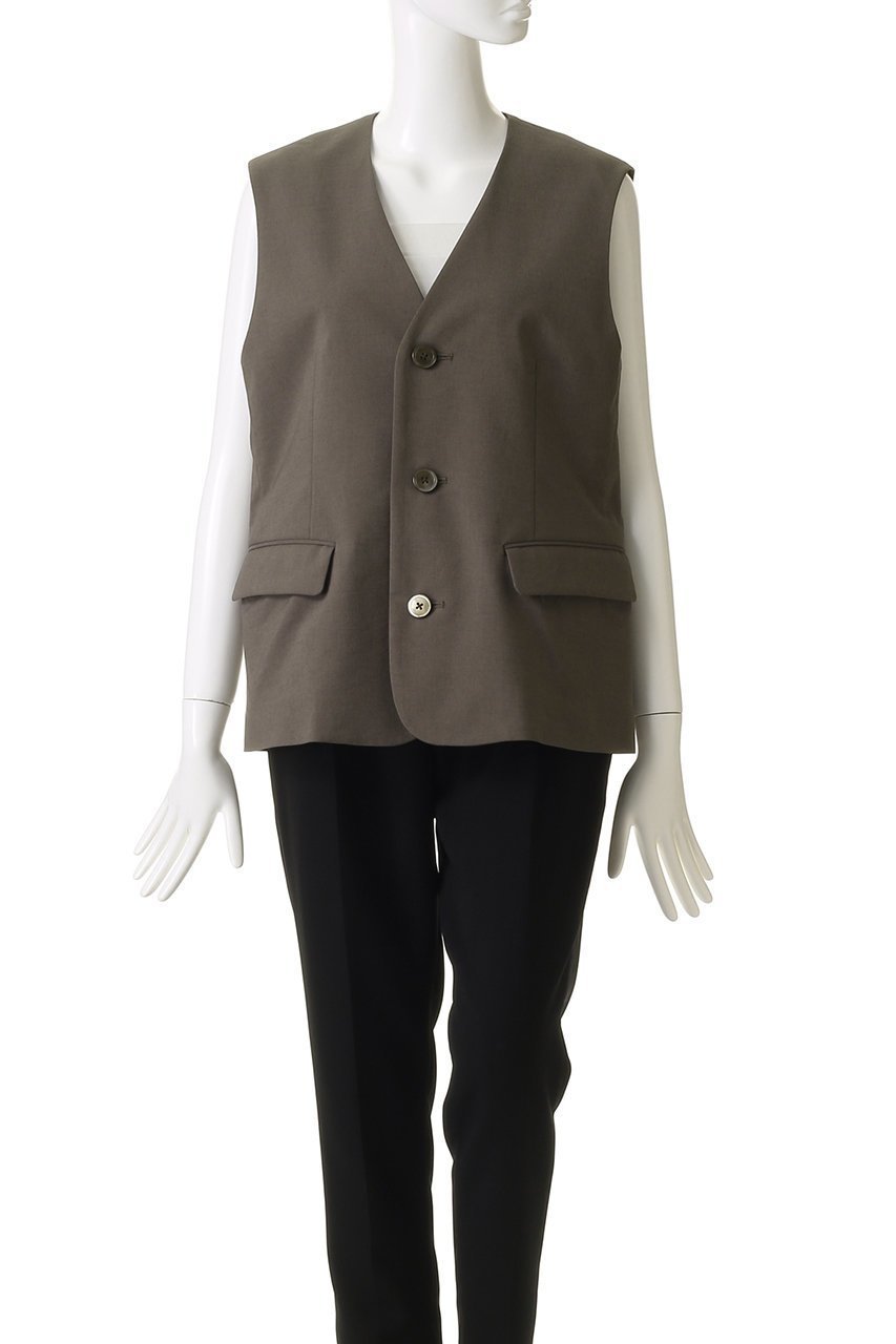 【プロタゴニスタ/PROTAGONISTA】のリネン混ベスト 人気、トレンドファッション・服の通販 founy(ファニー) 　ファッション　Fashion　レディースファッション　Fashion for Women　アウター　Coat / Outerwear Collection　レディースジャケット・軽アウター　Jackets　シンプル　Simple, Minimal　ジャケット　Jacket, Outerwear　ベスト　Vest, Waistcoat　マニッシュ　Mannish, Boyish　リネン　Linen, Linen Fabric　夏　Summer　other-2|ID: prp329100004418908 ipo3291000000035690624