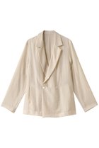 【プロタゴニスタ/PROTAGONISTA】のシルクブレンド ジャケット 人気、トレンドファッション・服の通販 founy(ファニー) ファッション Fashion レディースファッション Fashion for Women アウター Coat / Outerwear Collection レディースジャケット・軽アウター Jackets シルク Silk, 100% Silk ジャケット Jacket, Outerwear ラグジュアリー Luxury, Elegant thumbnail ライトベージュ|ID: prp329100004418909 ipo3291000000032960498