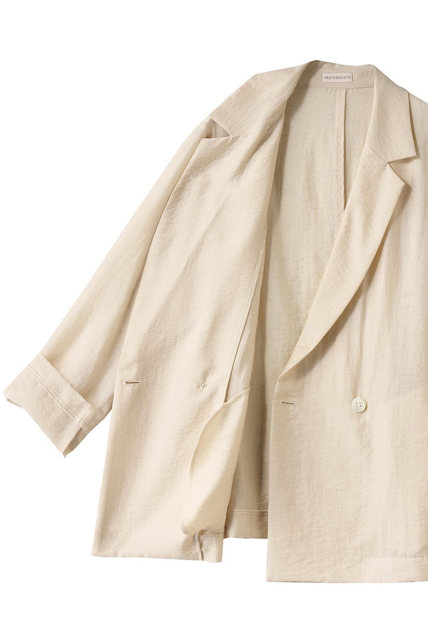 【プロタゴニスタ/PROTAGONISTA】のシルクブレンド ジャケット 人気、トレンドファッション・服の通販 founy(ファニー) 　ファッション　Fashion　レディースファッション　Fashion for Women　アウター　Coat / Outerwear Collection　レディースジャケット・軽アウター　Jackets　シルク　Silk, 100% Silk　ジャケット　Jacket, Outerwear　ラグジュアリー　Luxury, Elegant　other-6|ID: prp329100004418909 ipo3291000000034956438
