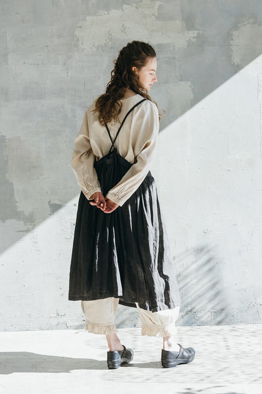 【ネストローブ/nest Robe】の水撚りリネンエプロンドレス 人気、トレンドファッション・服の通販 founy(ファニー) 　ファッション　Fashion　レディースファッション　Fashion for Women　ワンピース　Dresses　フォーマル・パーティードレス・結婚式用ドレス　Elegant & Casual Dresses　チュニック　Tunic Tops & Dresses　アンティーク　Antique-Inspired　ギャザー　Gathered, Ruffled　チュニック　Tunic, Long Top　ドレス　Dress, One-Piece　リネン　Linen, Linen Fabric　リラックス　Relax, Relaxed Fit　切替　Switching, Contrast Panel　other-8|ID: prp329100004418917 ipo3291000000032872233