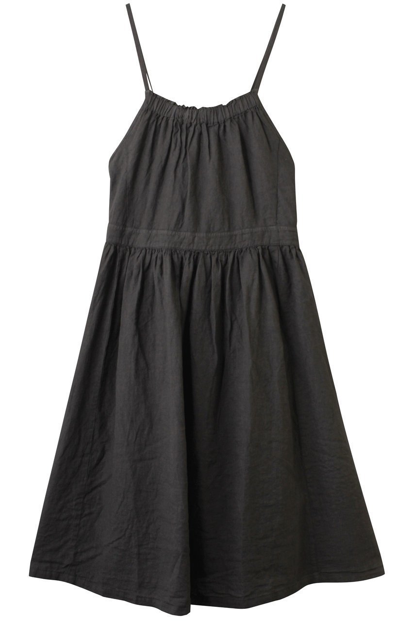 【ネストローブ/nest Robe】の水撚りリネンエプロンドレス インテリア・キッズ・メンズ・レディースファッション・服の通販 founy(ファニー) 　ファッション　Fashion　レディースファッション　Fashion for Women　ワンピース　Dresses　フォーマル・パーティードレス・結婚式用ドレス　Elegant & Casual Dresses　チュニック　Tunic Tops & Dresses　アンティーク　Antique-Inspired　ギャザー　Gathered, Ruffled　チュニック　Tunic, Long Top　ドレス　Dress, One-Piece　リネン　Linen, Linen Fabric　リラックス　Relax, Relaxed Fit　切替　Switching, Contrast Panel　ダークブラウン|ID: prp329100004418917 ipo3291000000034954831