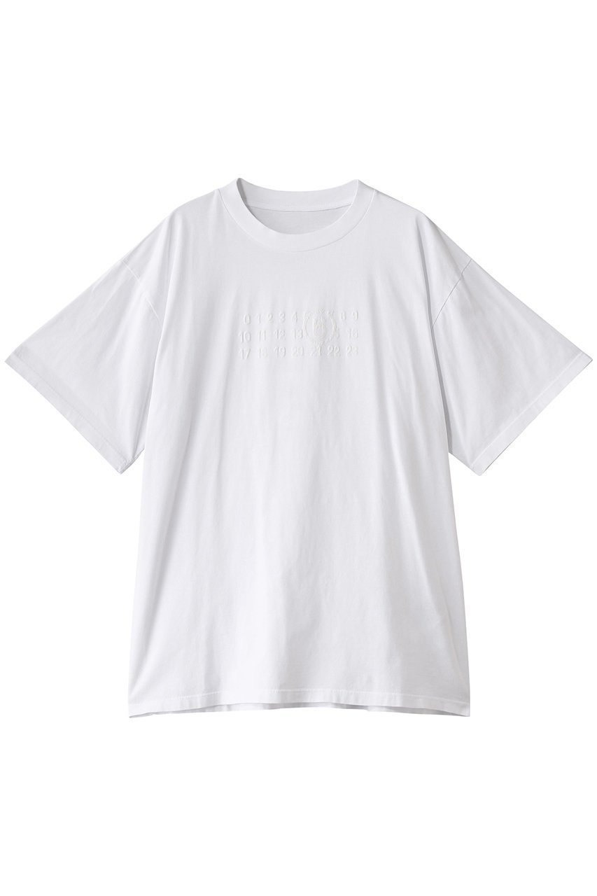 【エムエム6 メゾン マルタン マルジェラ/MM6 Maison Martin Margiela】のナンバリング ロゴ プリント Tシャツ 人気、トレンドファッション・服の通販 founy(ファニー) 　ファッション　Fashion　レディースファッション　Fashion for Women　トップス・カットソー　Cut & Sew Tops　シャツ・ブラウス・オフィスカジュアル　Elegant Blouses & Button-Ups　ロングTシャツ・Tシャツ　Longline T-Shirts & Tees　カットソー・ベーシックTシャツ　Cut-and-Sewn Tops / Stretch Tees & Basics　ショート　Short, Short Length　シンプル　Simple, Minimal　スリーブ　Sleeve, Long Sleeve / Short Sleeve　ビッグ　Big, Oversized　フロント　Front, Front Design　プリント　Print, Printed Pattern　モノトーン　Monotone, Black and White　 other-1|ID: prp329100004418921 ipo3291000000032866110