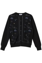【アンティパスト/ANTIPAST】のソックニットカーディガン 人気、トレンドファッション・服の通販 founy(ファニー) ファッション Fashion レディースファッション Fashion for Women トップス・カットソー Cut & Sew Tops ニット Knit Tops & Sweaters カーディガン・羽織り Layered Style Cardigans カーディガン Cardigan, Knitwear スリーブ Sleeve, Long Sleeve / Short Sleeve フラワー Flower, Floral ベーシック Basic, Essential ロング Long, Long-Length 春 Spring thumbnail ブラック×ブラック|ID: prp329100004418926 ipo3291000000032943029