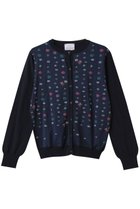 【アンティパスト/ANTIPAST】のソックニットカーディガン 人気、トレンドファッション・服の通販 founy(ファニー) ファッション Fashion レディースファッション Fashion for Women トップス・カットソー Cut & Sew Tops ニット Knit Tops & Sweaters カーディガン・羽織り Layered Style Cardigans カーディガン Cardigan, Knitwear コンパクト Compact, Small Size スプリング Spring, Spring Collection スリーブ Sleeve, Long Sleeve / Short Sleeve フラワー Flower, Floral ロング Long, Long-Length 春 Spring thumbnail ネイビー×ネイビー|ID: prp329100004418927 ipo3291000000032943097