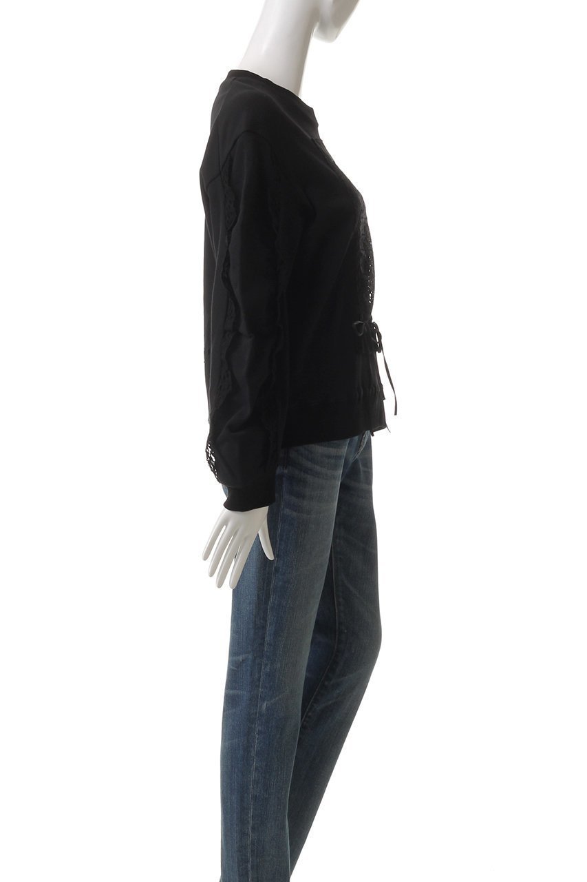 【ミュベール/MUVEIL】のラッセルレース裏毛トップス 人気、トレンドファッション・服の通販 founy(ファニー) 　ファッション　Fashion　レディースファッション　Fashion for Women　トップス・カットソー　Cut & Sew Tops　シャツ・ブラウス・オフィスカジュアル　Elegant Blouses & Button-Ups　レディースパーカー・カジュアルフーディー　Casual Hoodies & Sweatshirts　ロングTシャツ・Tシャツ　Longline T-Shirts & Tees　スウェット・クルーネックトップス　Sweatshirts & Crewnecks / Relaxed Fit Sweat Tops　カットソー・ベーシックTシャツ　Cut-and-Sewn Tops / Stretch Tees & Basics　かぎ針　Crochet　ギャザー　Gathered, Ruffled　コンパクト　Compact, Small Size　スポーティ　Sporty, Casual Athletic　スリーブ　Sleeve, Long Sleeve / Short Sleeve　バランス　Balance, Style Balance　フレーム　Frame, Outline　ボトム　Bottoms, Lower Wear　ラッセル　Raschel, Raschel Lace　リボン　Ribbon, Bow　レース　Lace, Lace Fabric　ヴィンテージ　Vintage Style　other-3|ID: prp329100004418928 ipo3291000000032870179